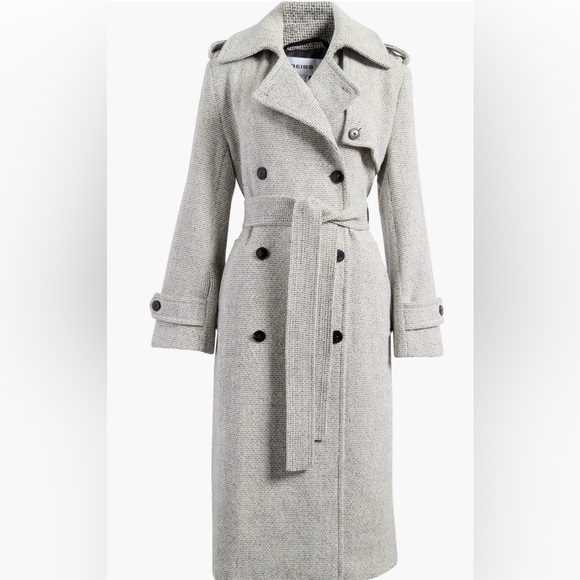 Reiss Jackets & Blazers - Reiss Alba Wool Blend Double Breasted - Size 12 - NWT